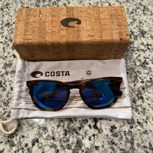 Costa Del Mar Sullivan Matte Tortoise with Blue Mirror Polarized Glass 580